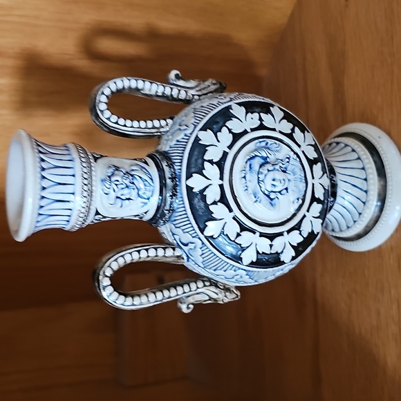 ⚱️HP⚱️Antique German Salt-Glazed Stoneware Vase 19th Century Historismus Period - Picture 10 of 15